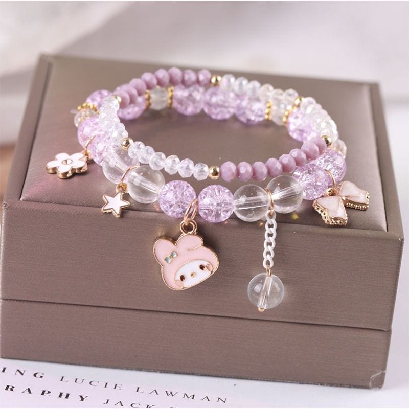 Kawaii Anime Melo Kuro Crystal Bracelet