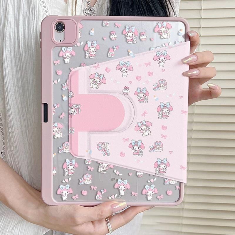Kawaii Melo Rotatable iPad Case