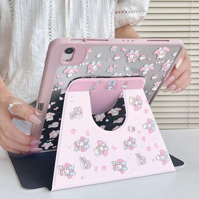 Kawaii Melo Rotatable iPad Case