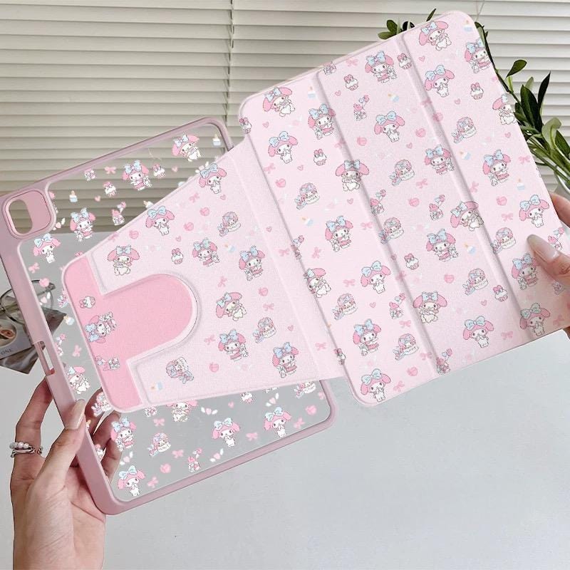 Kawaii Melo Rotatable iPad Case
