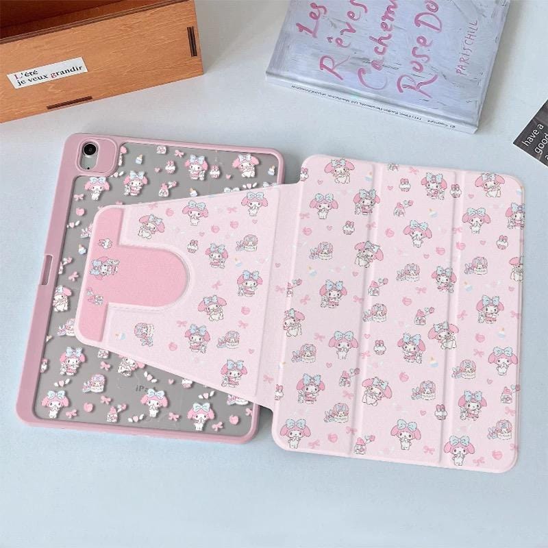 Kawaii Melo Rotatable iPad Case