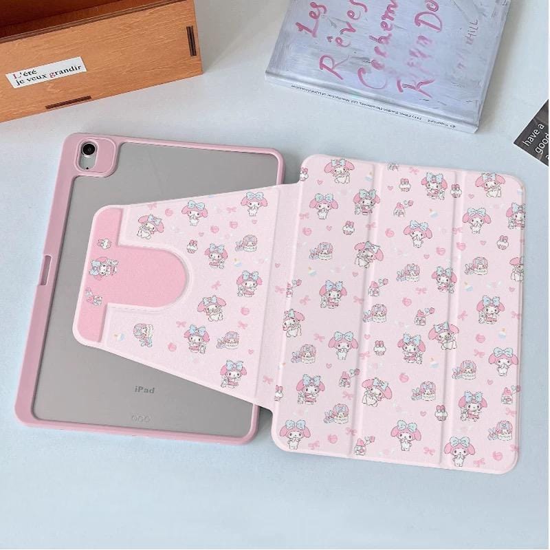 Kawaii Melo Rotatable iPad Case