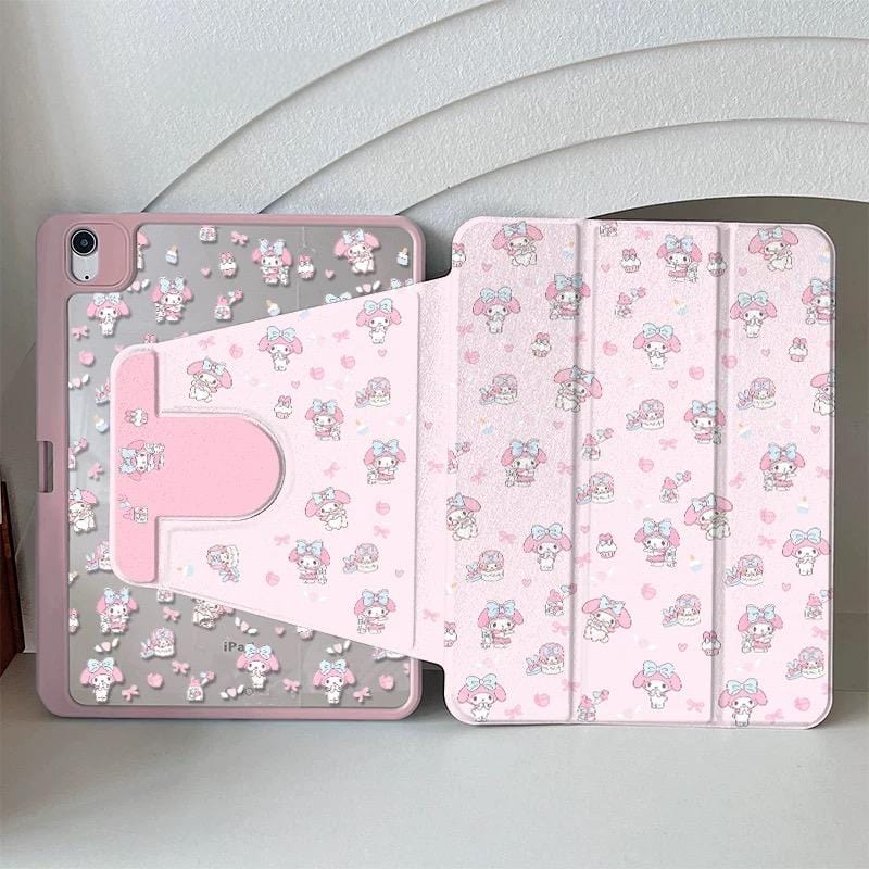 Kawaii Melo Rotatable iPad Case