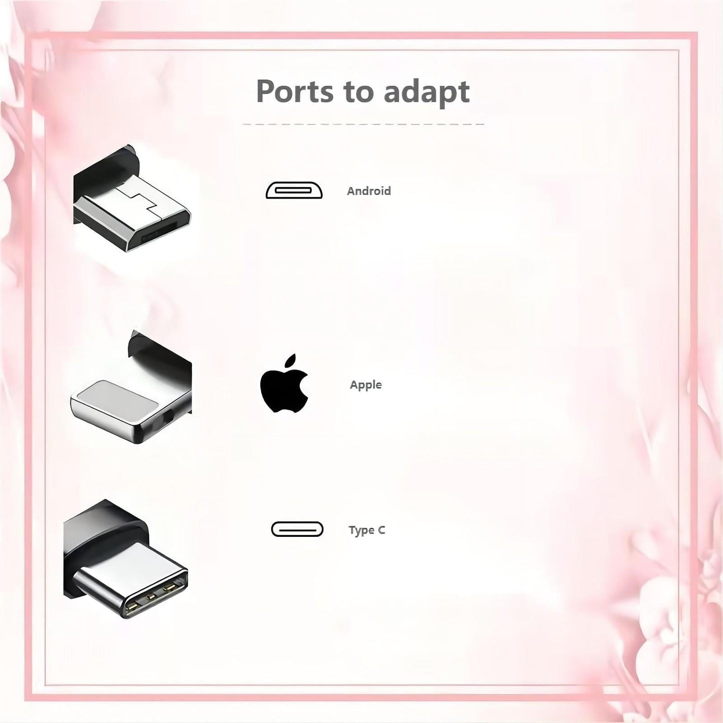 Bracelet avec câble de chargement magnétique Kawaii Kuro Cinna