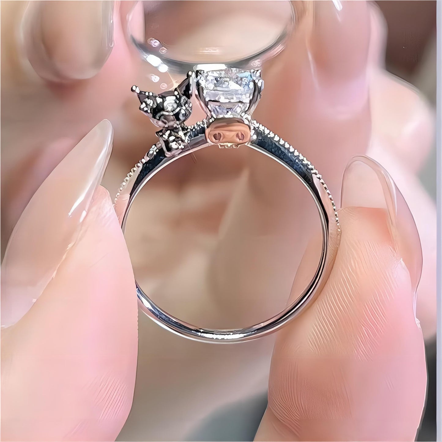 Kawaii Kuro Diamond Ring