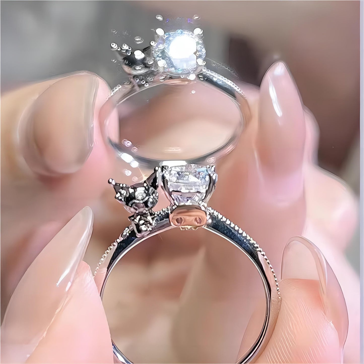 Kawaii Kuro Diamond Ring