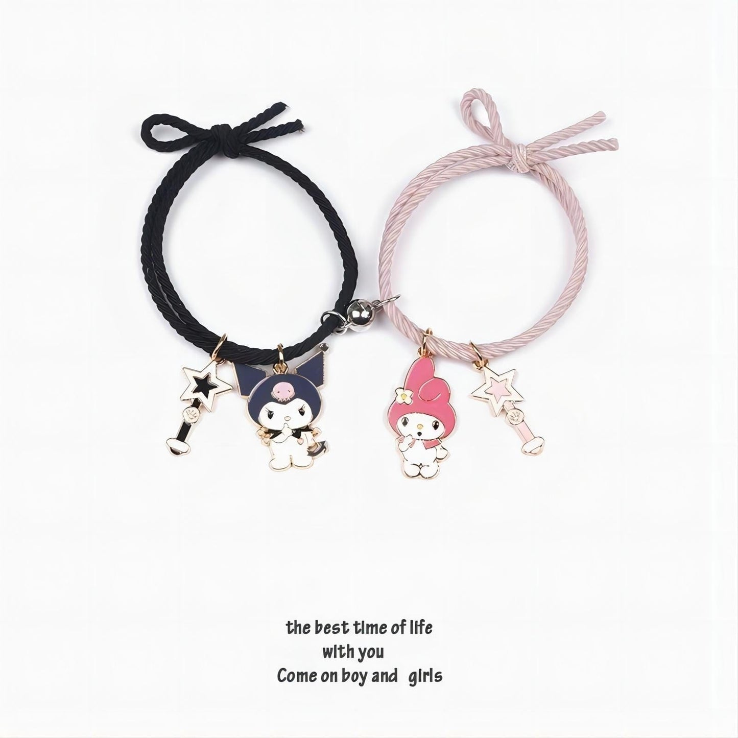 Kuro Melo Star Magnetic Rope Chain Bracelet Set