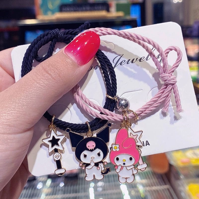 Kuro Melo Star Magnetic Rope Chain Bracelet Set