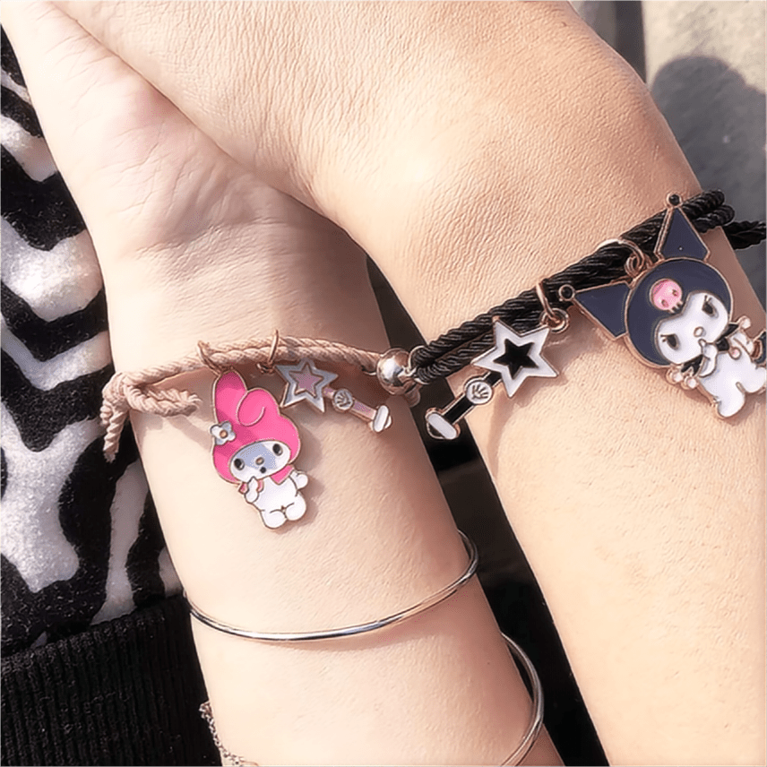 Kuro Melo Star Magnetic Rope Chain Bracelet Set
