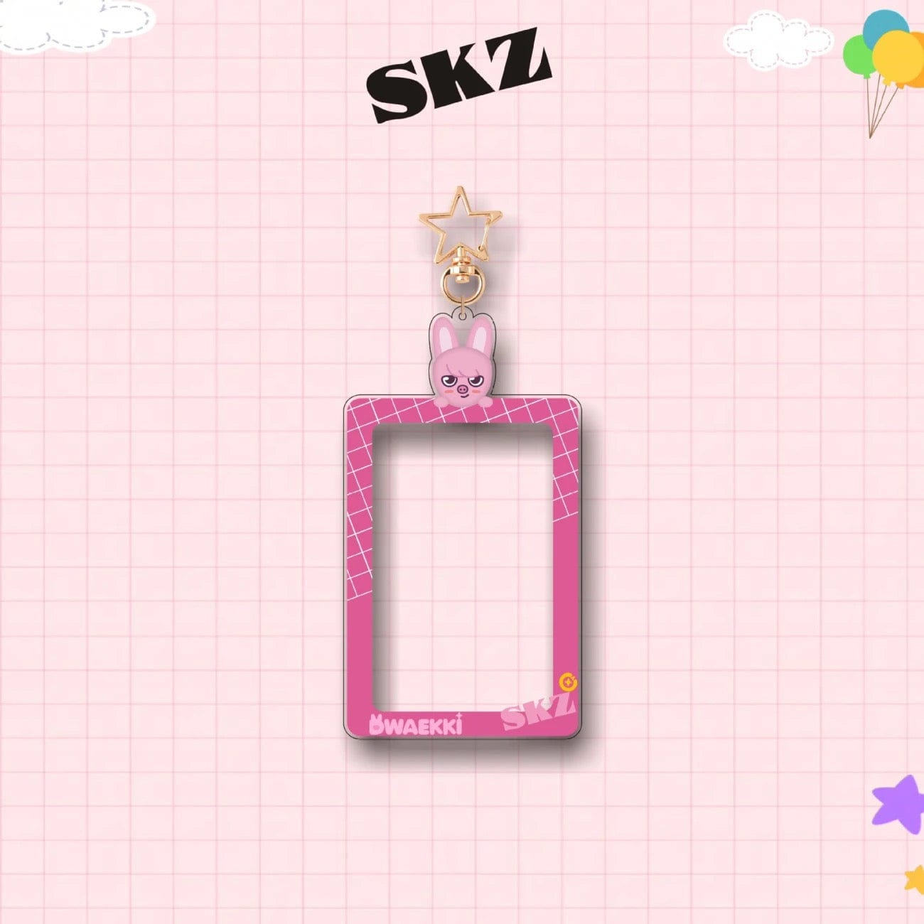 Holder Acrylic Kpop Photocard SKZ Keychain