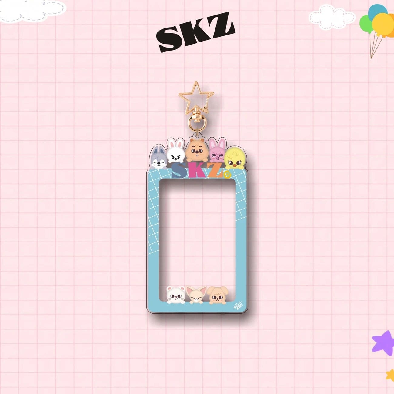 Holder Acrylic Kpop Photocard SKZ Keychain