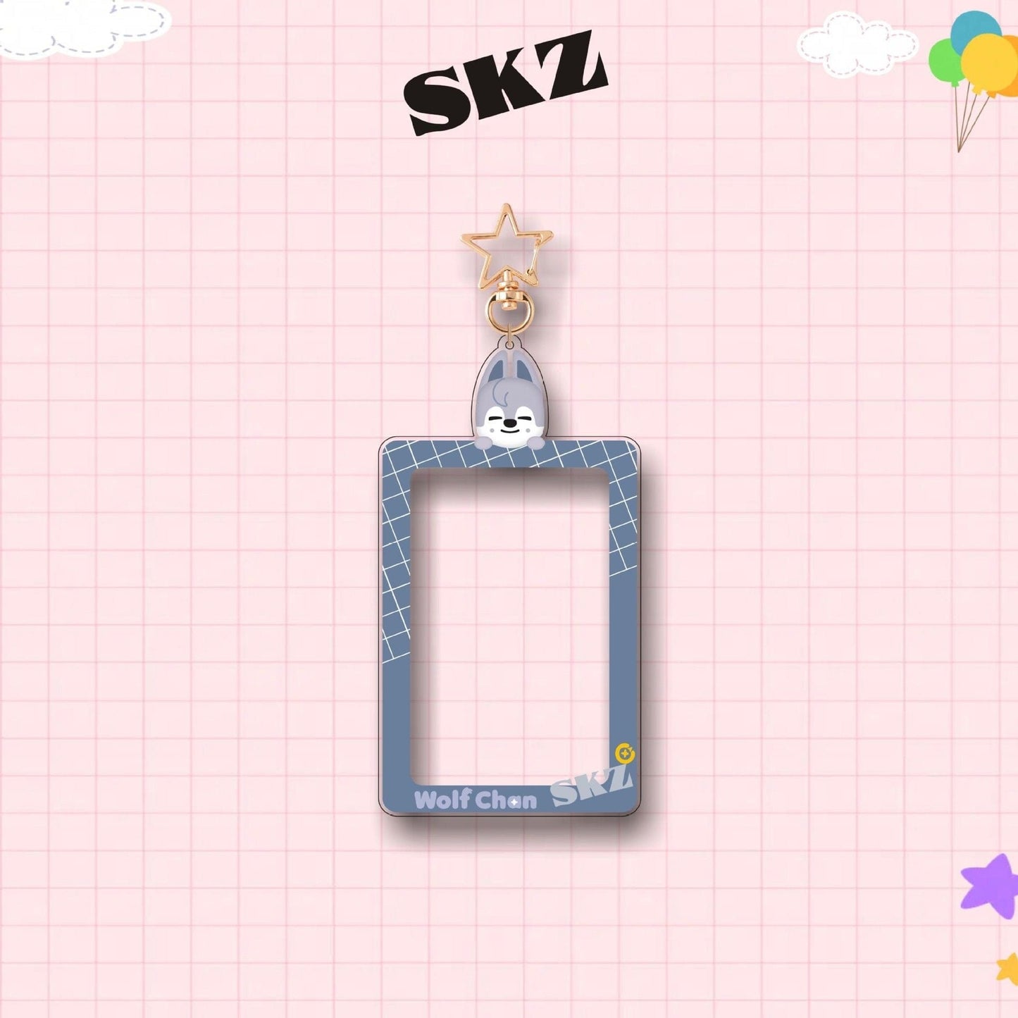 Holder Acrylic Kpop Photocard SKZ Keychain