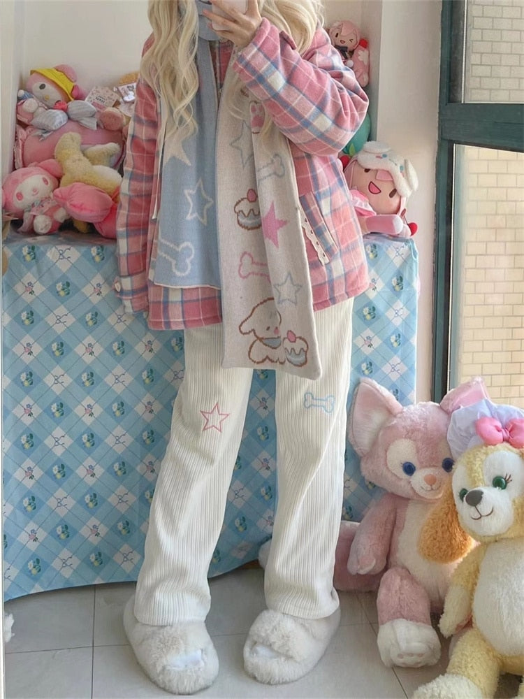Star Girl Pants - fairy-kei, jogging pants, pants, star Kawaii Babe
