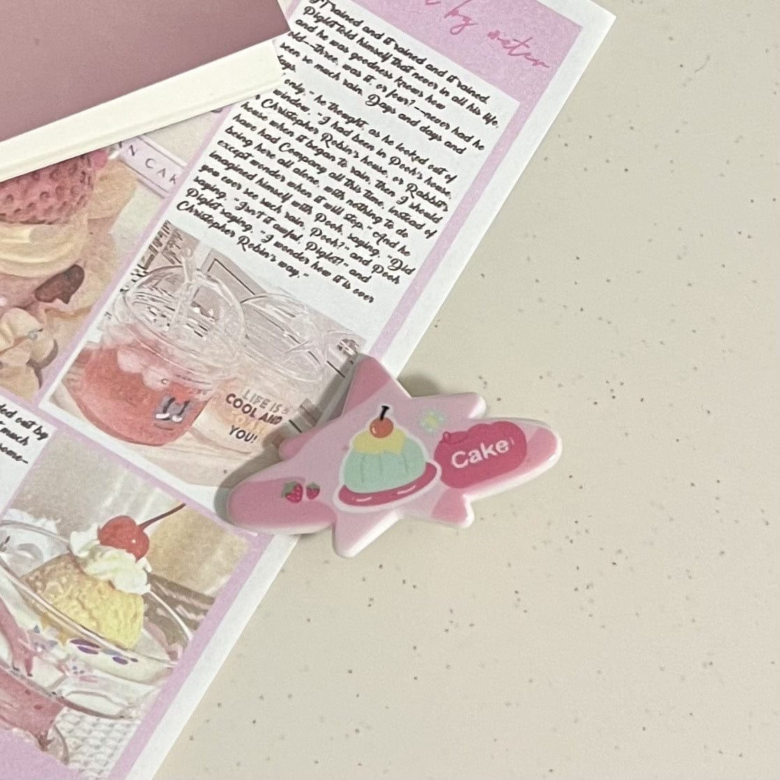 Süße Haarspangen mit Schleife und Cartoon-Motiv