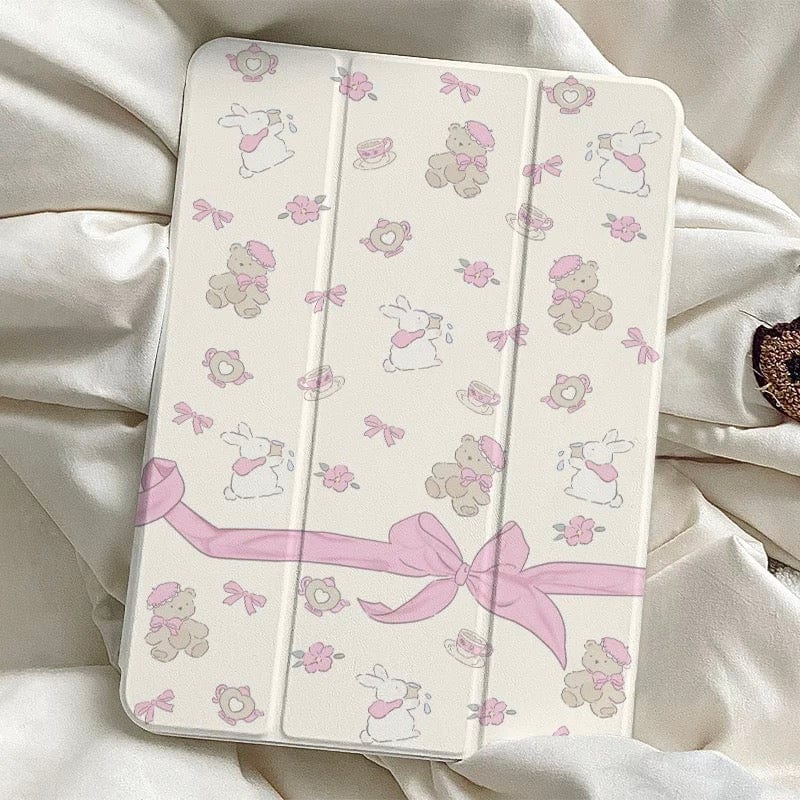 Case Bunny Sweet Bow iPad Ribbon Bear