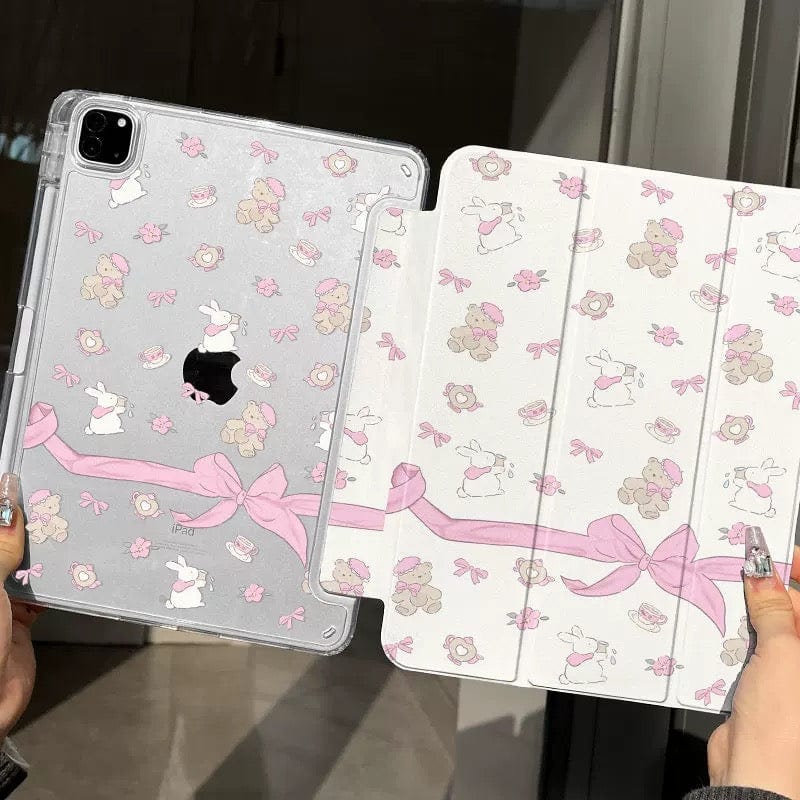 Case Bunny Sweet Bow iPad Ribbon Bear