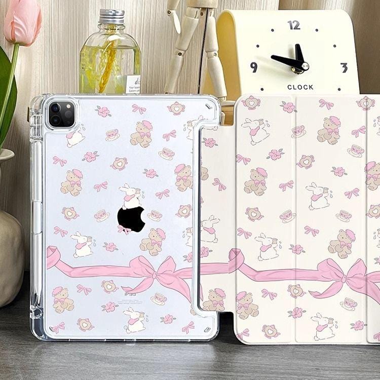 Case Bunny Sweet Bow iPad Ribbon Bear