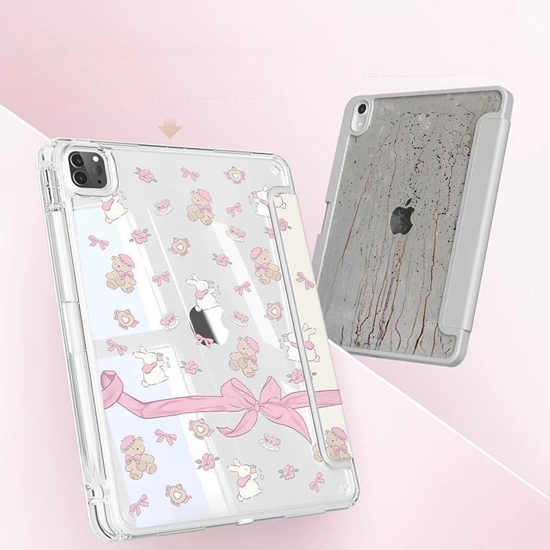 Case Bunny Sweet Bow iPad Ribbon Bear