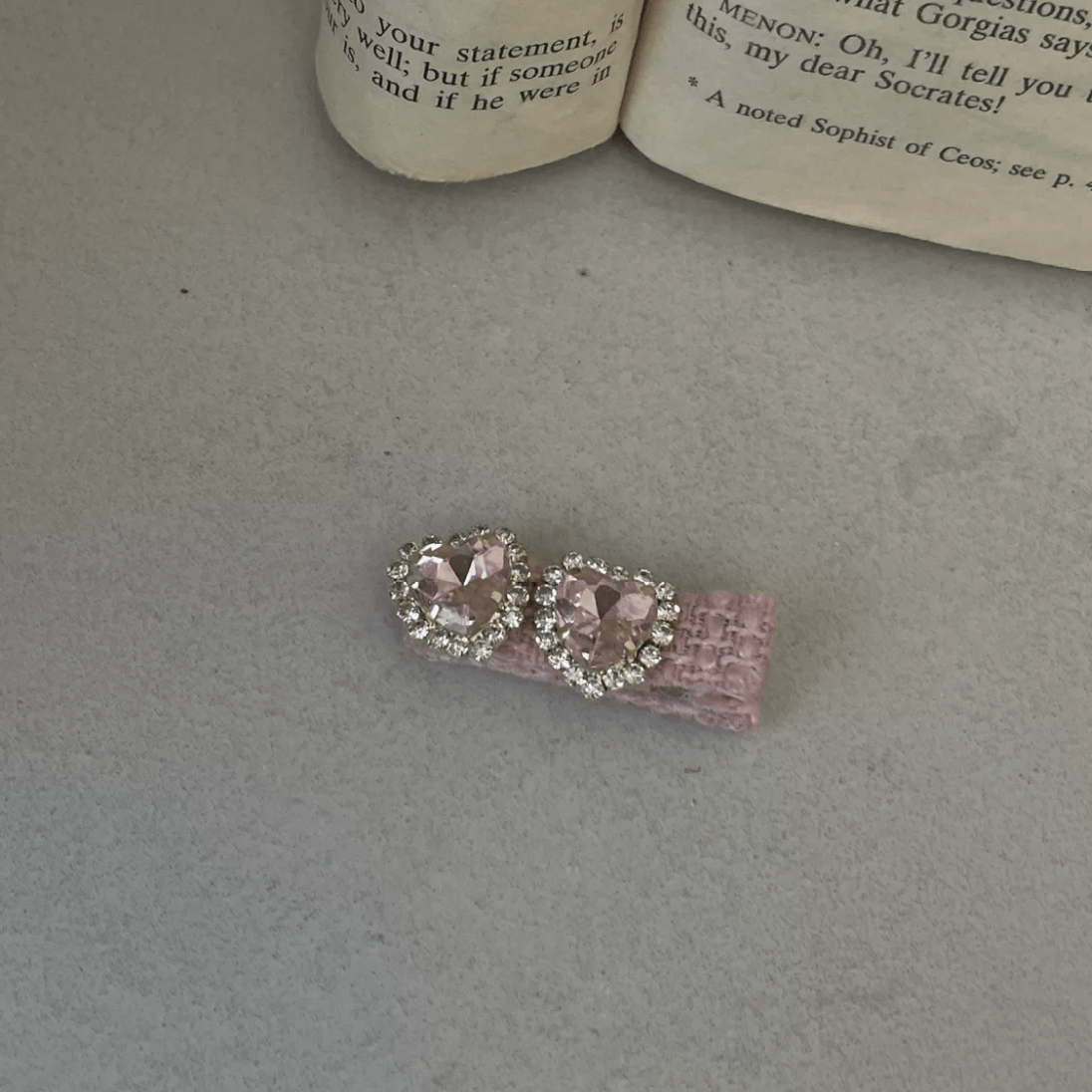 Enamel Crystal Clips Bowknot Set Hair Sweet Heart Star Inlaid