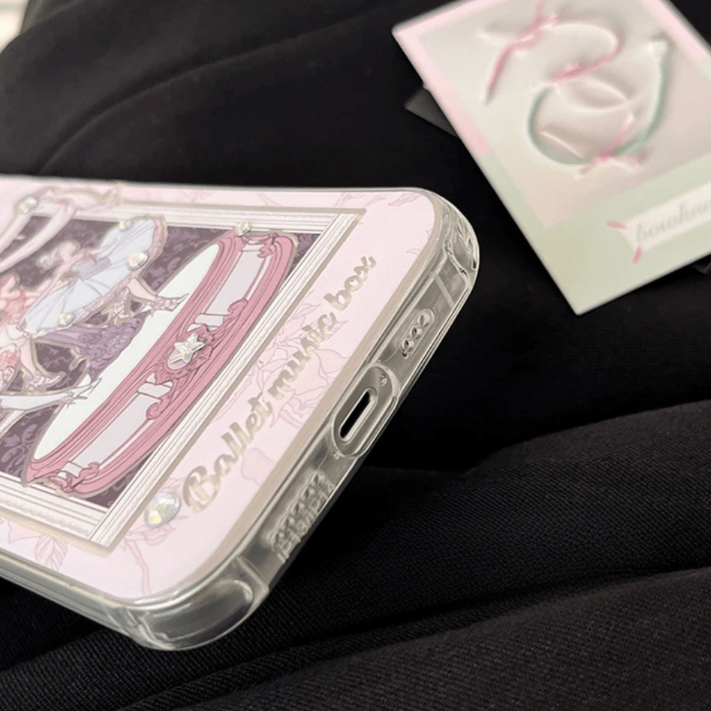 Süße tanzende Ballett-Prinzessin iPhone-Hülle mit Zubehör
