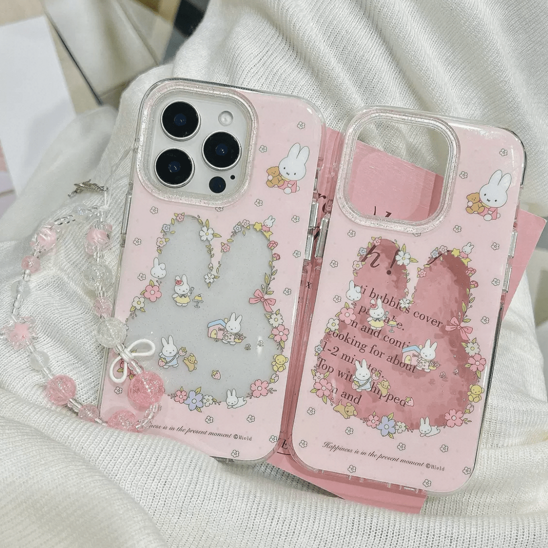 iPhone Case Sweet Lanyard Miffy With Flower