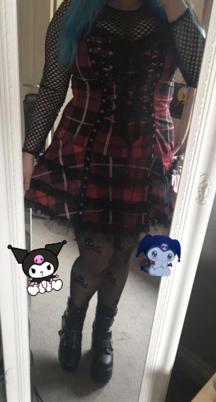 Tartan Pinup Dress - dress, dresses, goth, gothic, occult