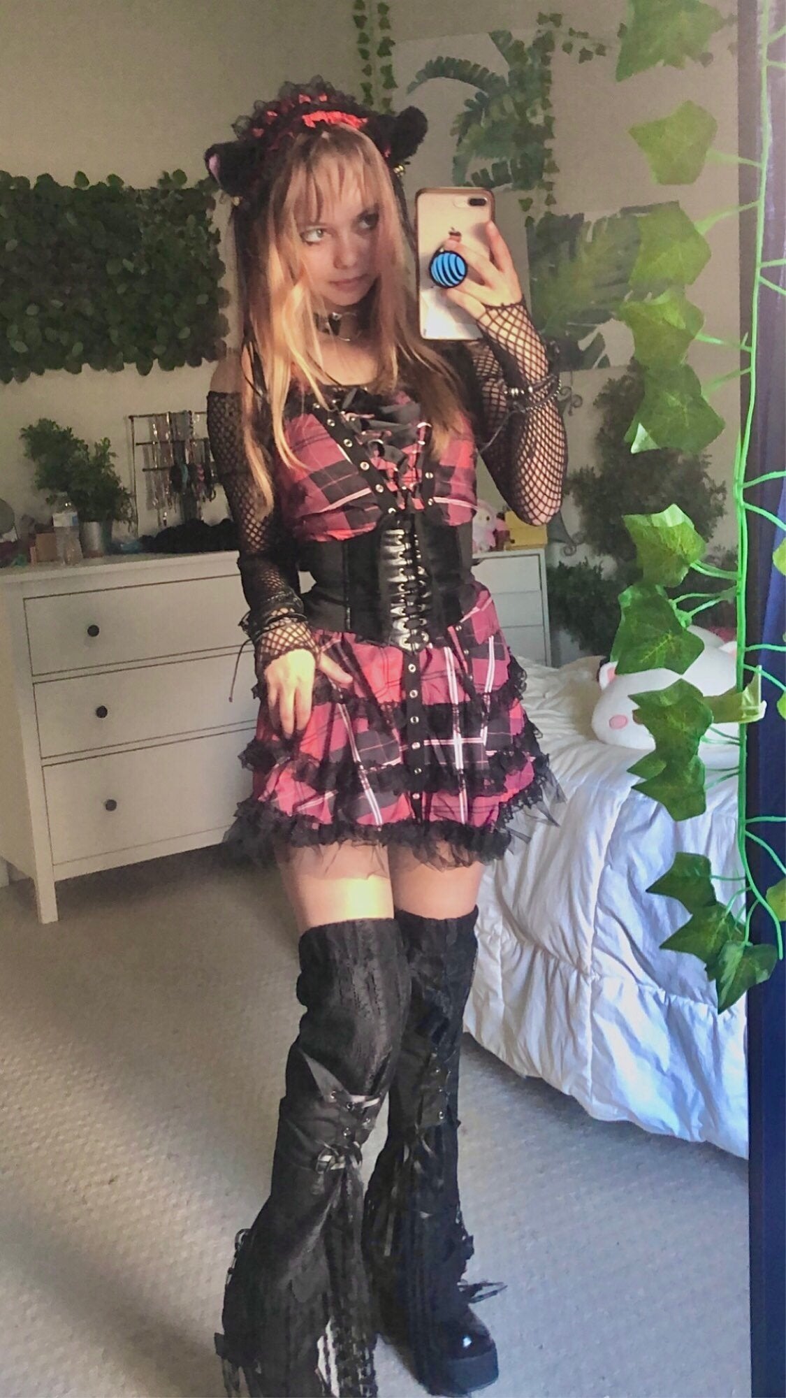 Tartan Pinup Dress - dress, dresses, goth, gothic, occult