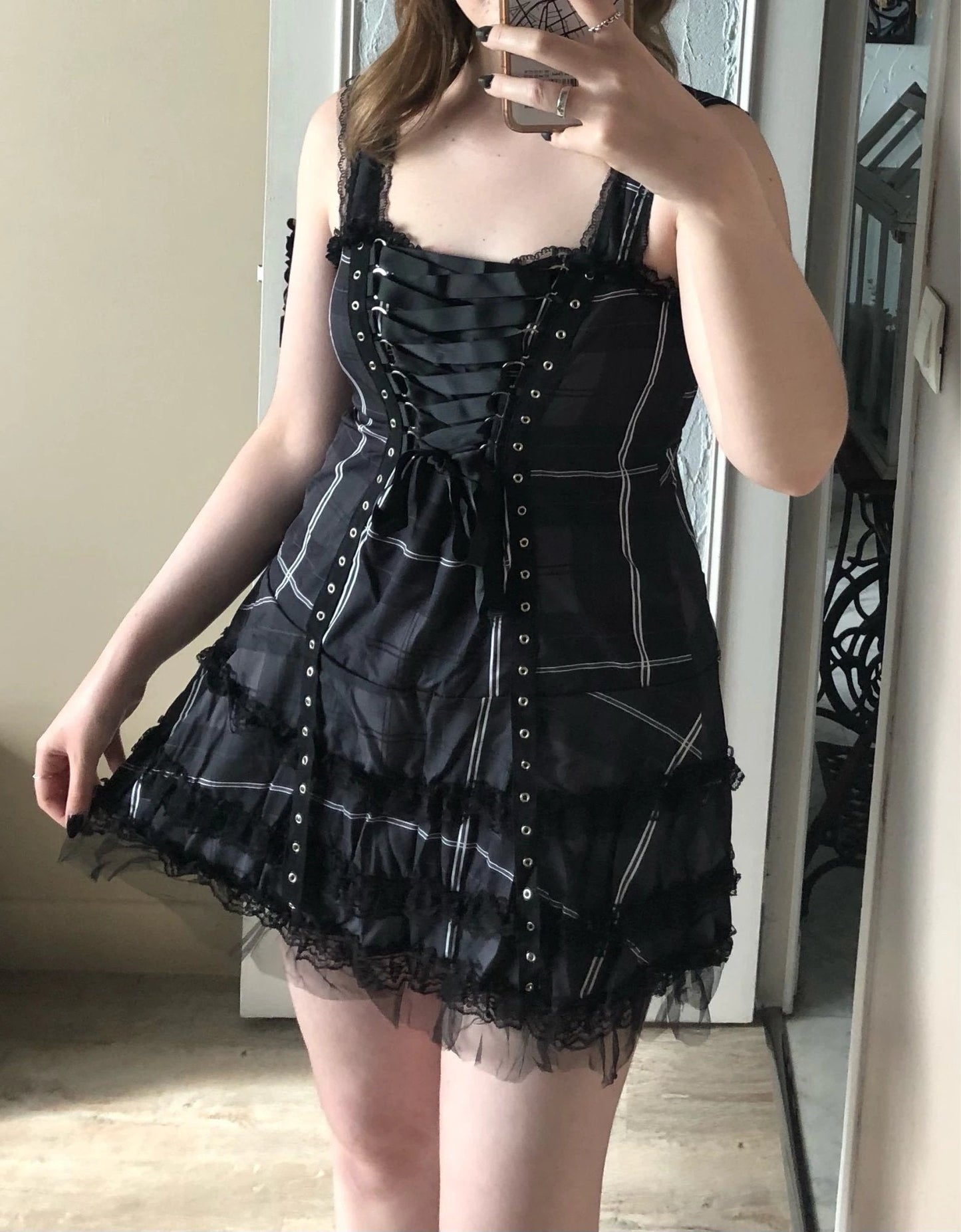 Tartan Pinup Dress - dress, dresses, goth, gothic, occult