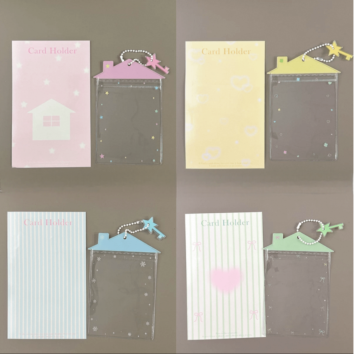 Kpop Tiny Candy Bag Holder Keychain Photocard House