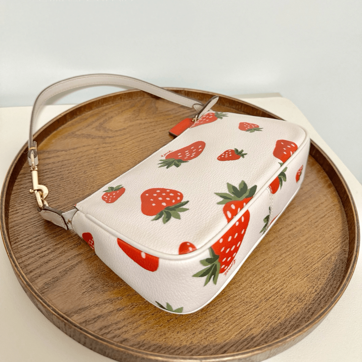 Strawberry Shoulder Bag Trendy Leather