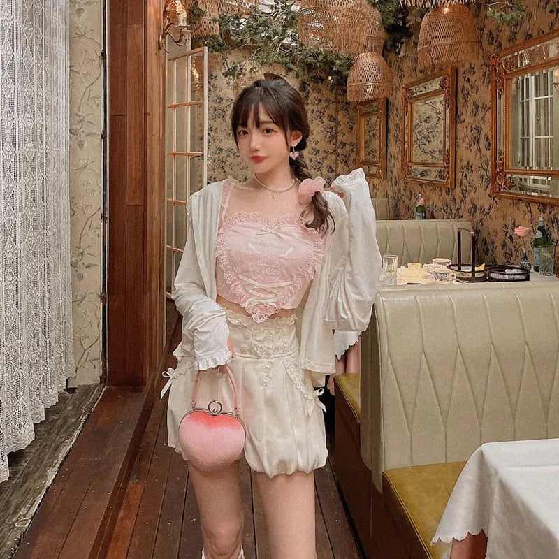 Valentine Angel Crop Top - angelcore, coquette, crop top, tops, cropped top