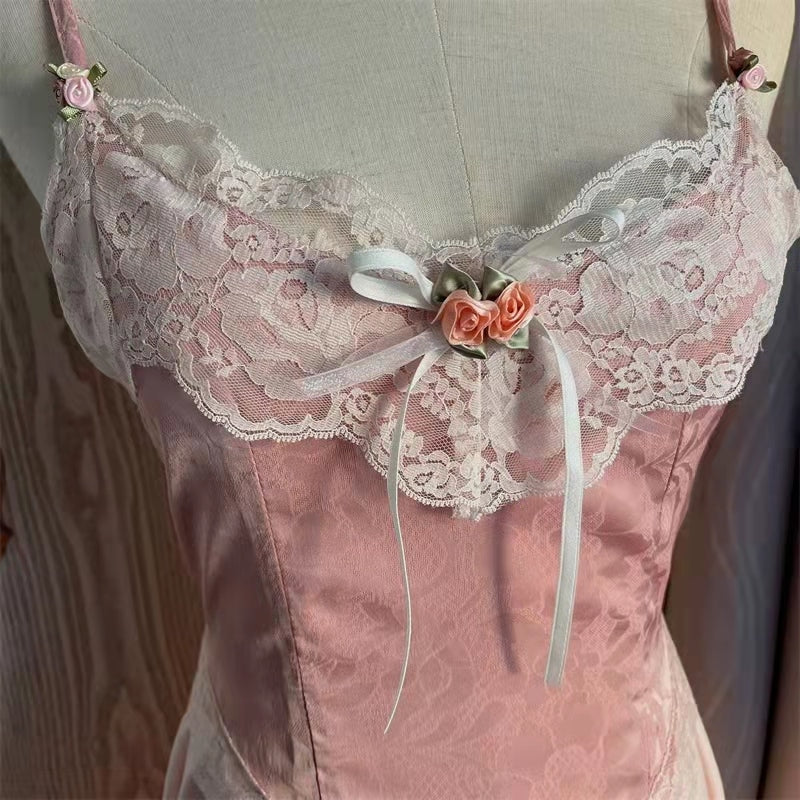 Velvet Fairycore Tank - coquette, cropped tank, dollette, fairycore, french nymphette