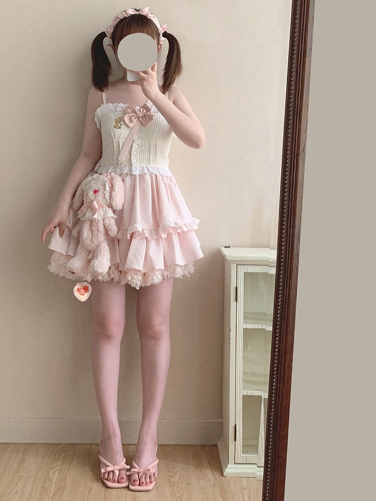 Vintage Kitten Plaid Cami - shirts Kawaii Babe