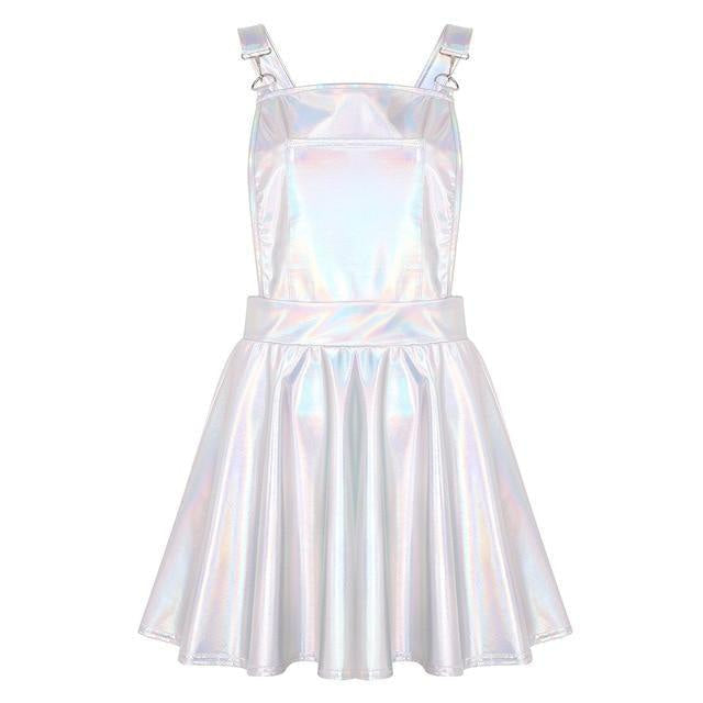 Vinyl princess jumpsuit - coveralls - dress - dresses - holographic - jumpers