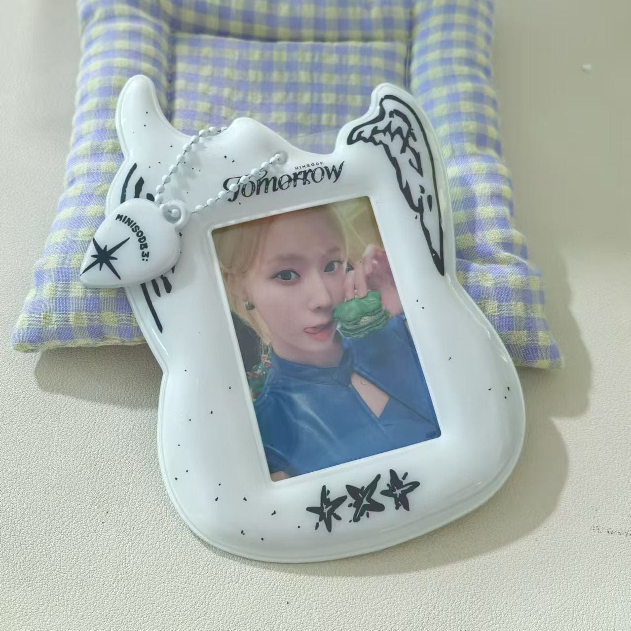 Holder Kpop Photocard Keychain Shaped Y2K Guitar