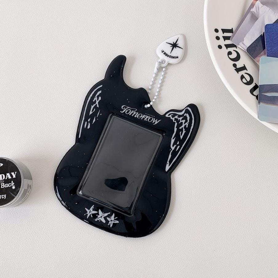 Holder Kpop Photocard Keychain Shaped Y2K Guitar