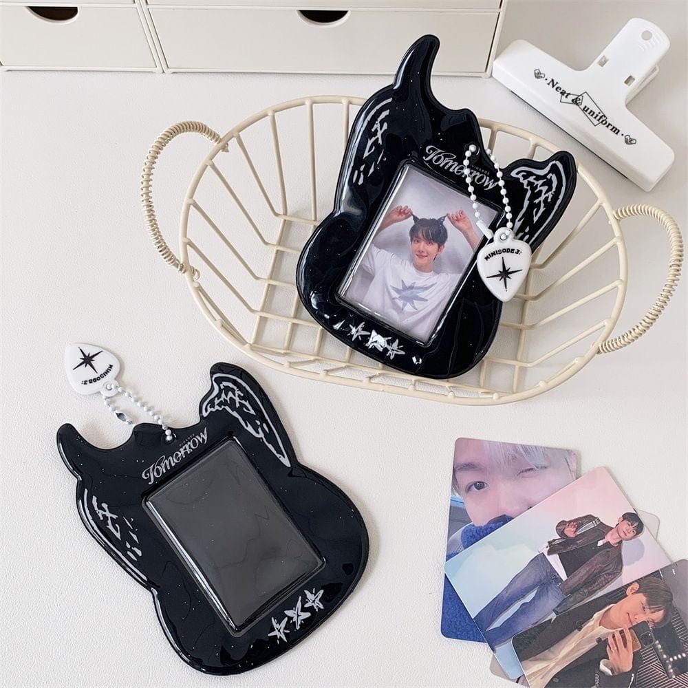 Holder Kpop Photocard Keychain Shaped Y2K Guitar