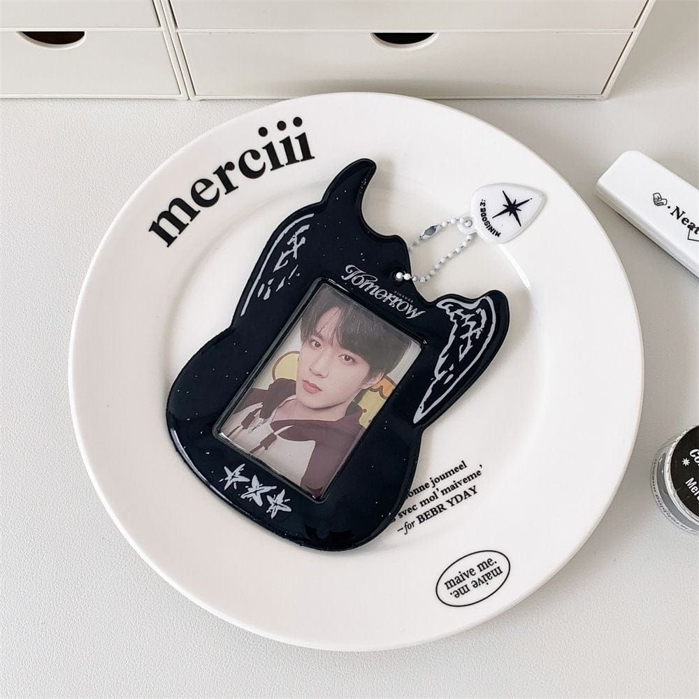 Holder Kpop Photocard Keychain Shaped Y2K Guitar