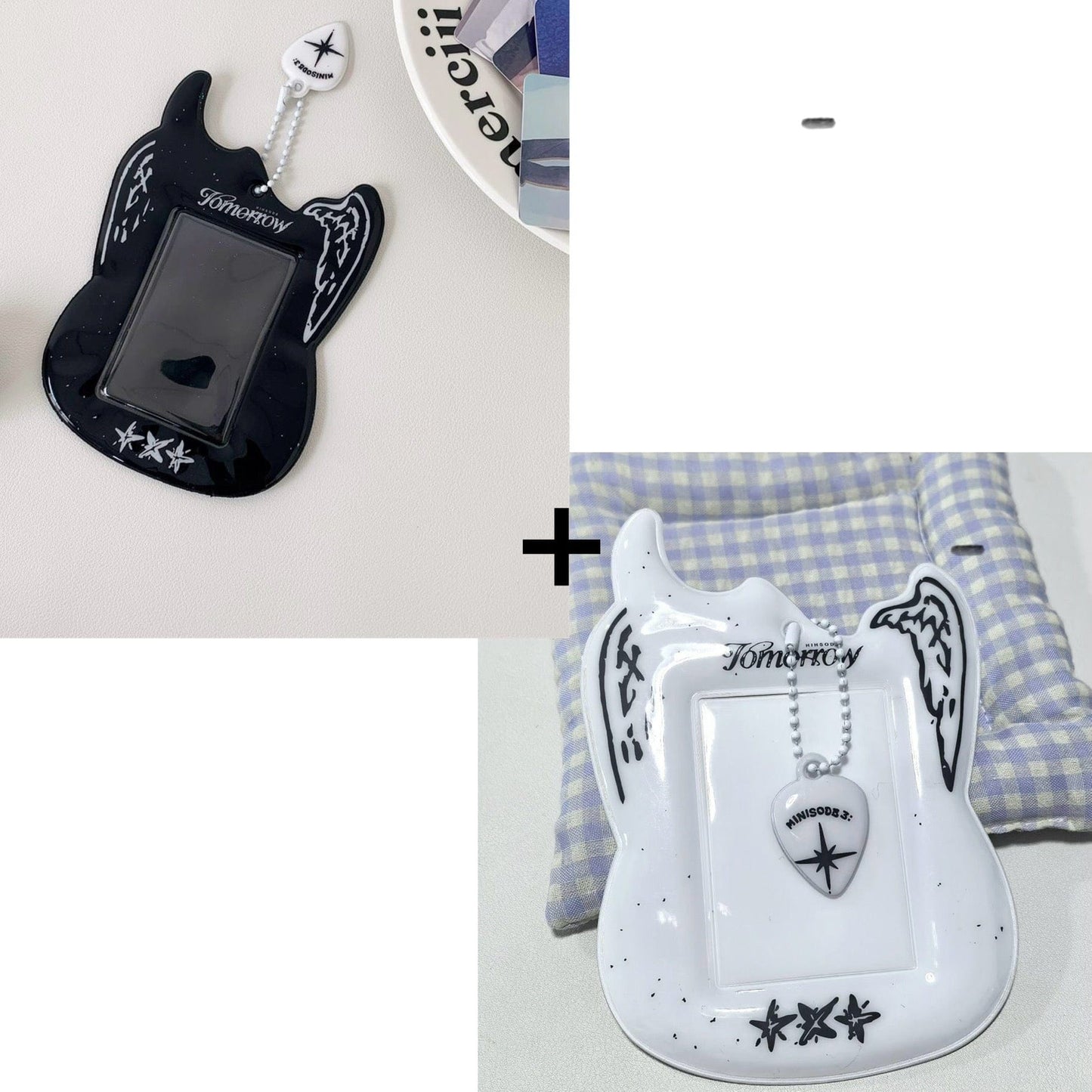 Holder Kpop Photocard Keychain Shaped Y2K Guitar