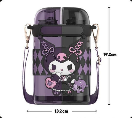 Cartoon Double Drinking Bottle 640ml KI427