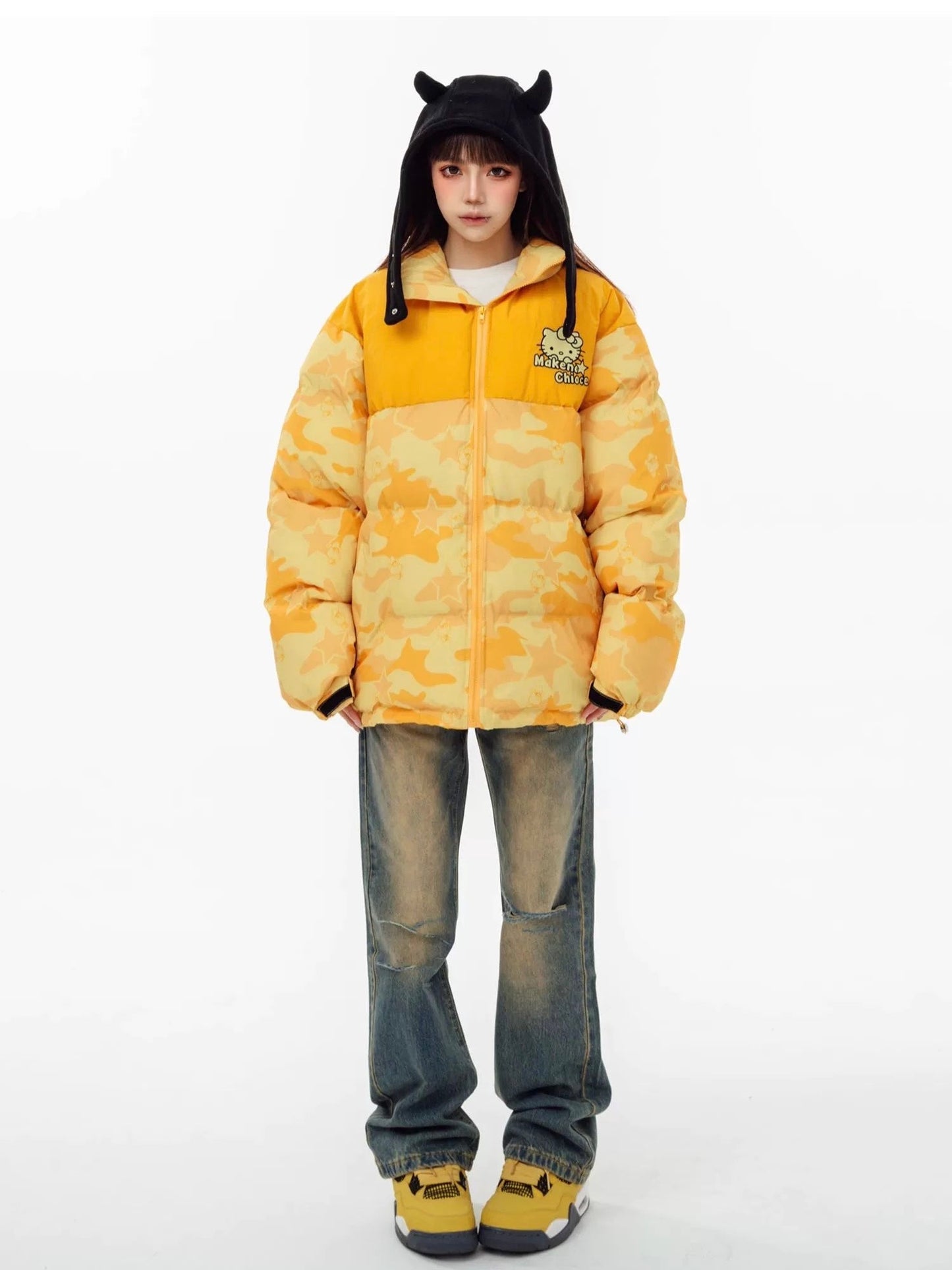 Kitty Camouflage Winter Jacket KI346