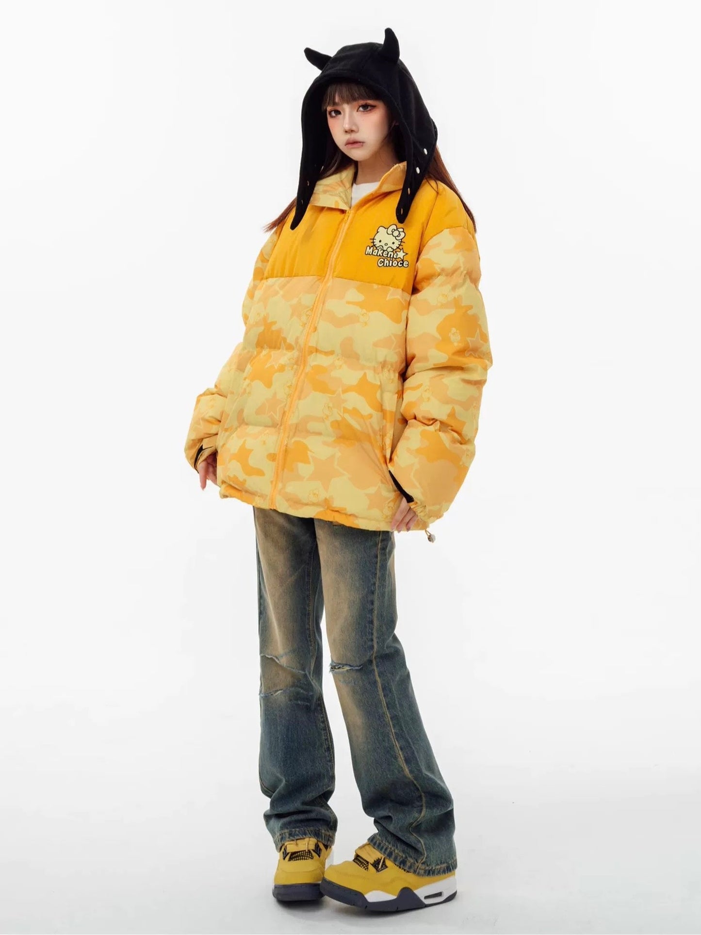 Kitty Camouflage Winter Jacket KI346