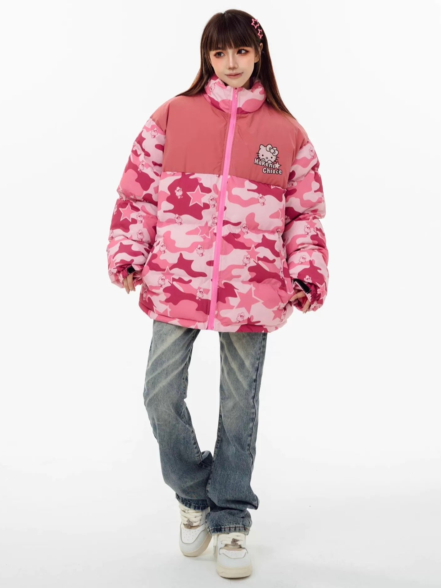Kitty Camouflage Winter Jacket KI346