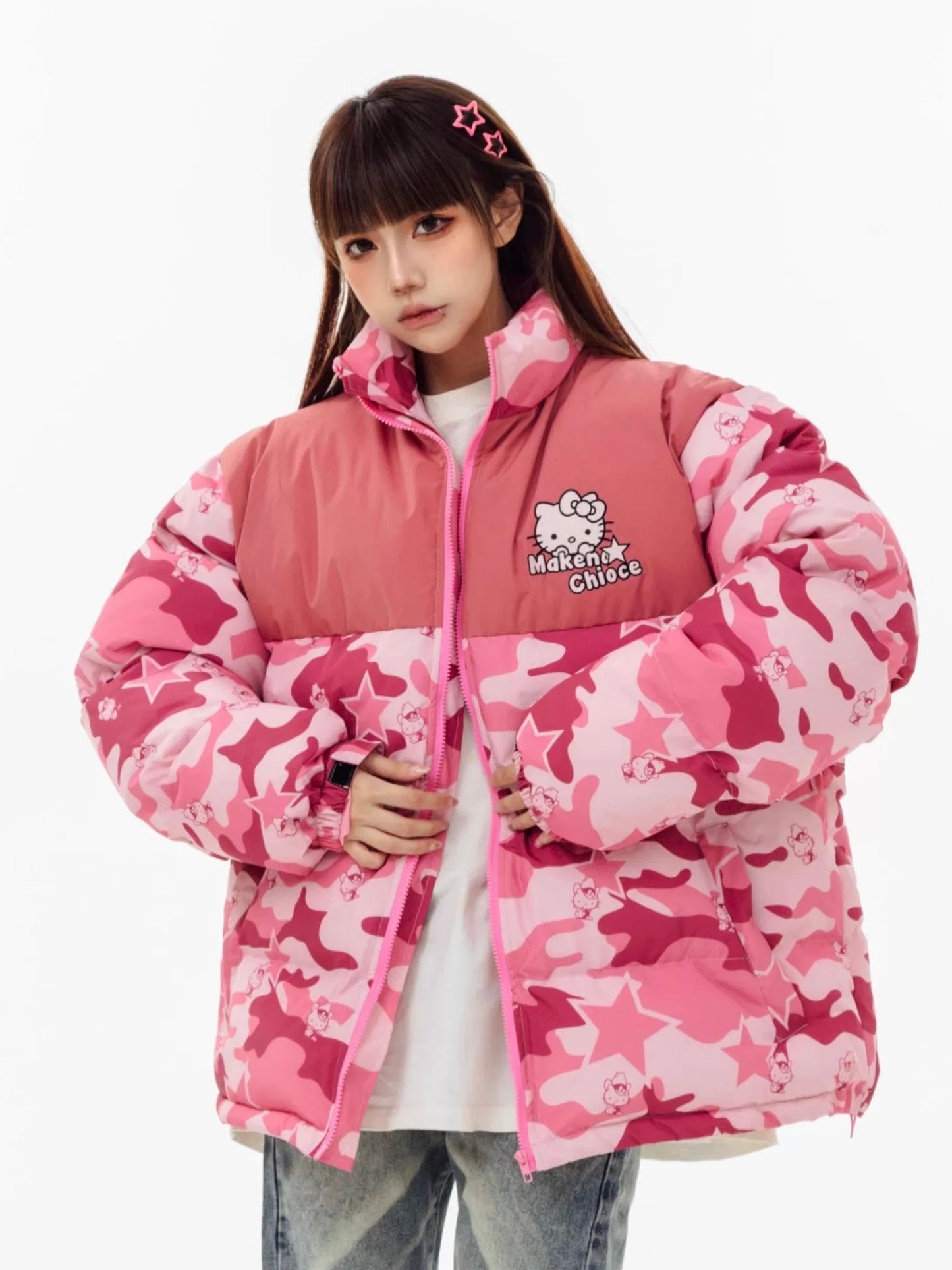 Kitty Camouflage Winter Jacket KI346