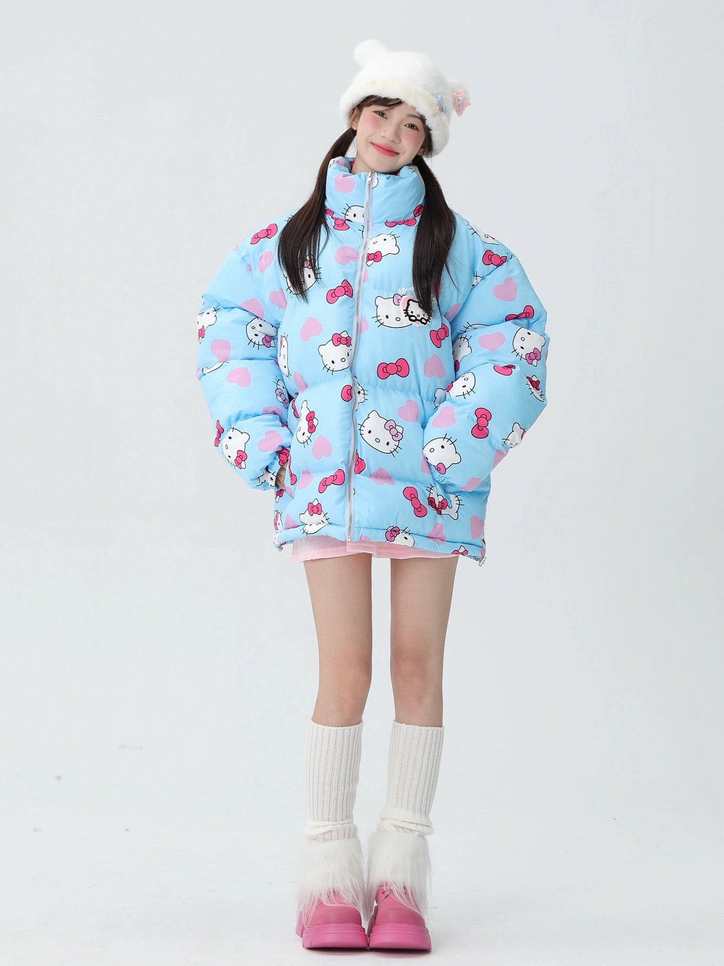Kitty Cute Winter Puffer Coat KI349