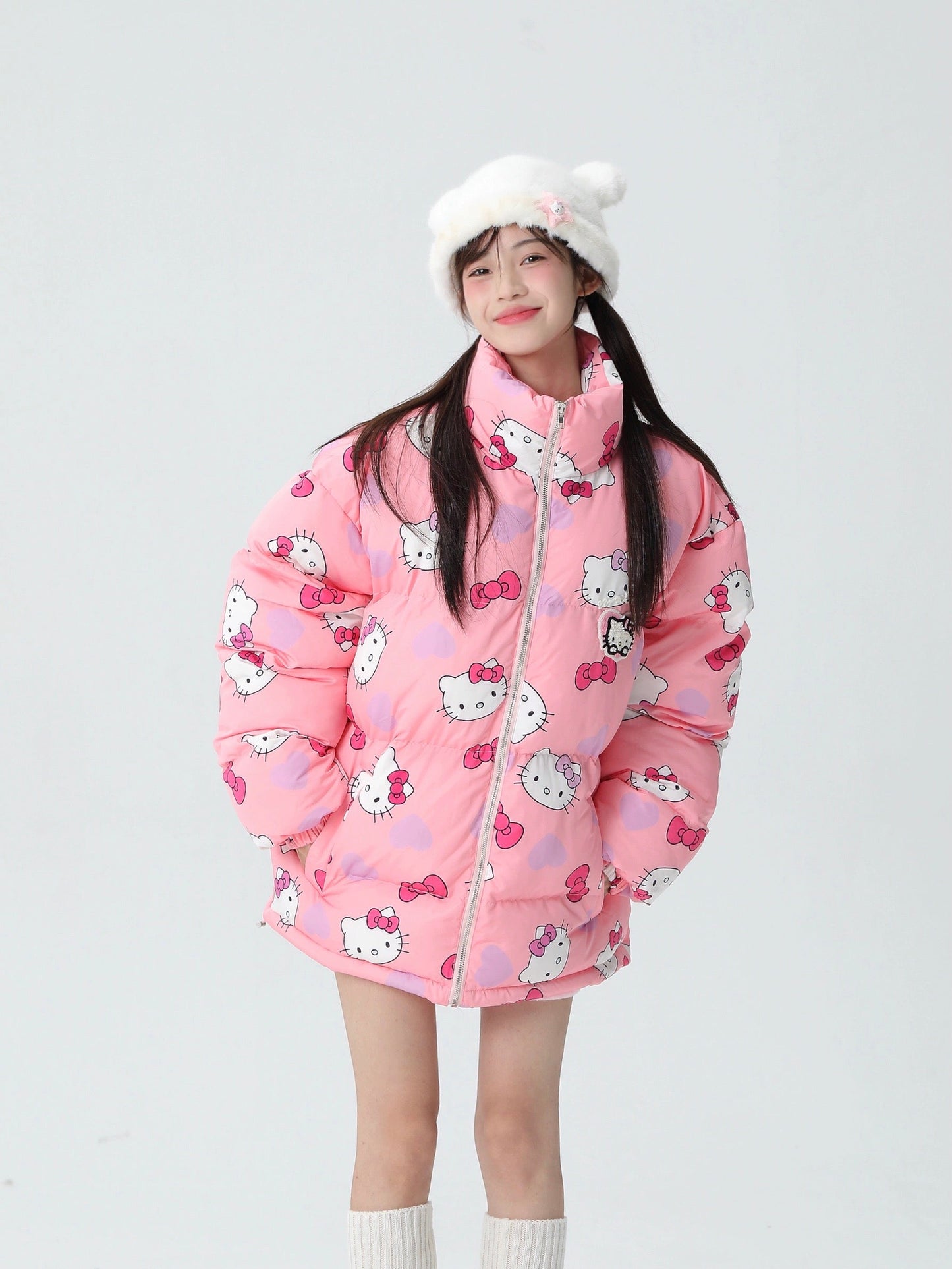 Kitty Cute Winter Puffer Coat KI349