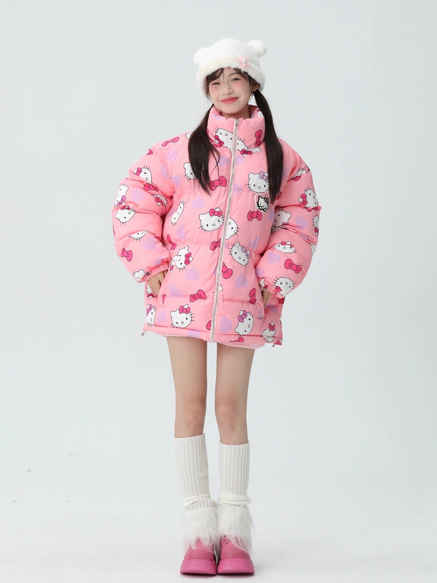 Kitty Cute Winter Puffer Coat KI349