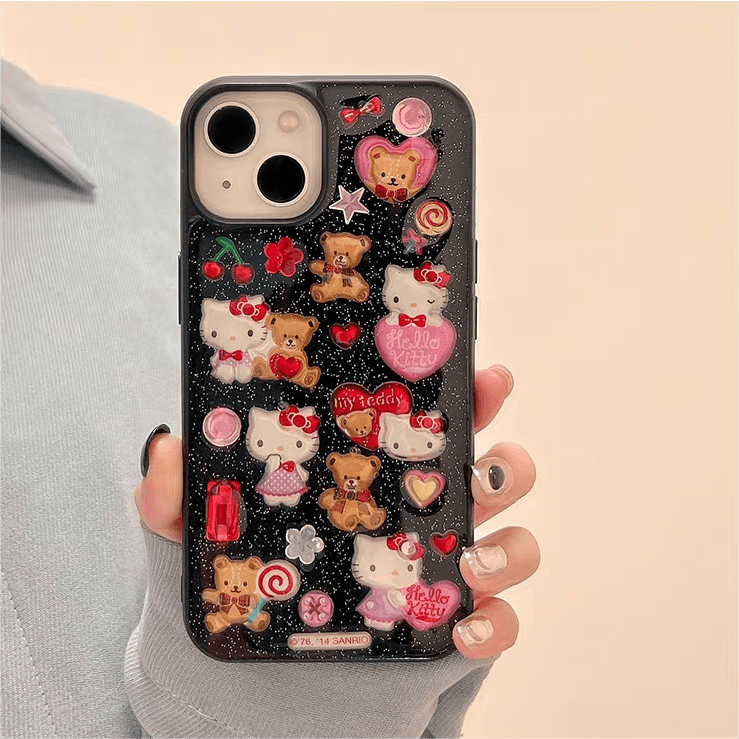 Kawaii Kitty Aufkleber Handyhülle SK482