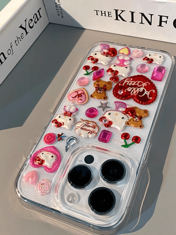 Kawaii Kitty Aufkleber Handyhülle SK482