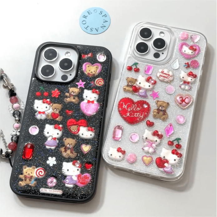 Kawaii Kitty Aufkleber Handyhülle SK482